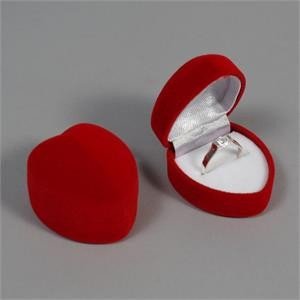 Darčeková krabička v tvare srdca - červená