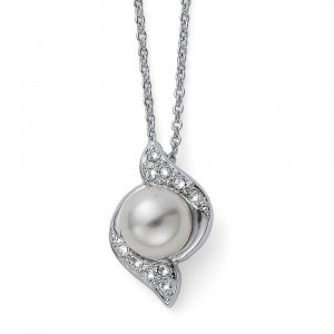 Prívesok s krištáľmi Swarovski Bun crystal pearls