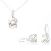 Strieborný set s krištáľmi Swarovski Jasmine Crystals