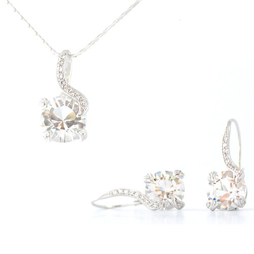 Strieborný set s krištáľmi Swarovski Jasmine Crystals