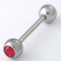 Piercing do jazyka JRBred