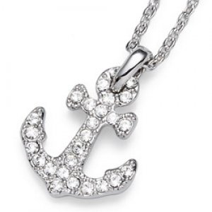 Prívesok s krištáľmi Swarovski Oliver Weber Anchor 11540R