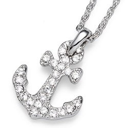 Prívesok s krištáľmi Swarovski Oliver Weber Anchor 11540R