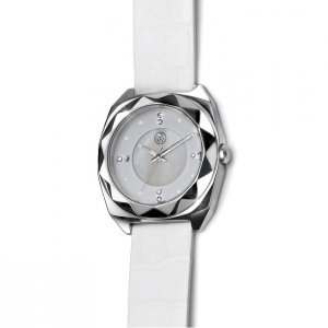 Dámske hodinky s krištáľmi Swarovski Oliver Weber Samara Steel White 65038-001