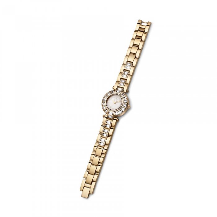 Dámske hodinky s krištáľmi Swarovski Oliver Weber Riga Steel Gold 65040-GOL