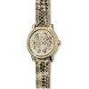 Dámske hodinky s krištáľmi Swarovski Oliver Weber Vigo Leopard Gold 65044-GOL