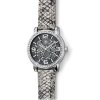 Dámske hodinky s krištáľmi Swarovski Oliver Weber Vigo Leopard Silver 65044-SIL