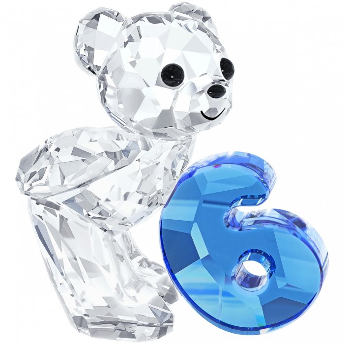 Swarovski figúrka KIRS BEAR - NUMBER SIX - číslo šesť 5108728
