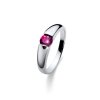 Strieborný prsteň so zirkónmi Swarovski Oliver Weber Tender Pink