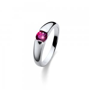 Strieborný prsteň so zirkónmi Swarovski Oliver Weber Tender Pink