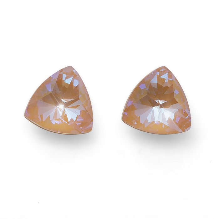 Náušnice s krištáľmi Swarovski Oliver Weber Sunrise peach delight