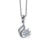 Prívesok s krištáľmi Swarovski Oliver Werber Legend CZ crystal WHI