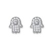 Náušnice s krištáľmi Swarovski Oliver Weber Brace CZ crystal WHI