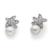 Náušnice s krištáľmi Swarovski Oliver Weber Pearl Mare CRY
