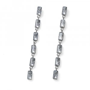 Náušnice s krištáľmi Swarovski Oliver Weber Speculate white