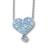 Detský náhrdelník L.O.L Surprise Dreamheart so Swarovski krištáľmi L1002BLU
