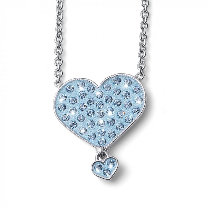 Detský náhrdelník L.O.L Surprise Dreamheart so Swarovski krištáľmi L1002BLU