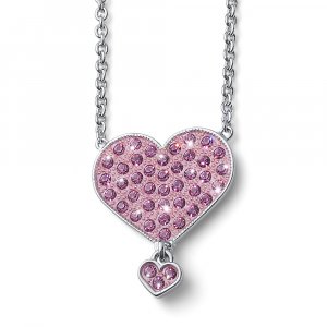 Detský náhrdelník L.O.L Surprise Dreamheart so Swarovski krištáľmi L1002PIN
