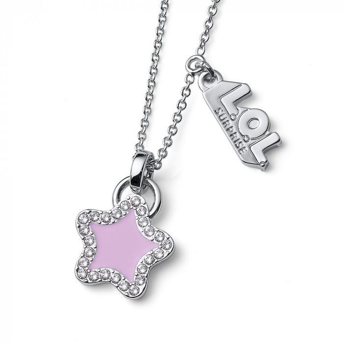 Detský náhrdelník L.O.L Surprise Star so Swarovski krištáľmi L1003PIN