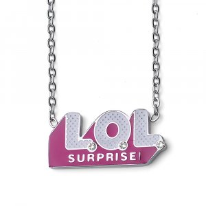 Detský prívesok L.O.L Surprise Logo so Swarovski krištáľmi L1012STLOL