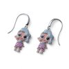 Detské náušnice L.O.L Surprise Splash Queen deluxe RH so Swarovski krištáľmi L2013SPL