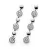Náušnice so Swarovski krištáľmi Oliver Weber Shore RH CRY