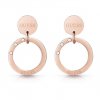 Náušnice Guess Eternal Circles rose gold
