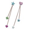 Detské náušnice L.O.L Surprise Hearts & Stars so Swarovski krištáľmi L2014